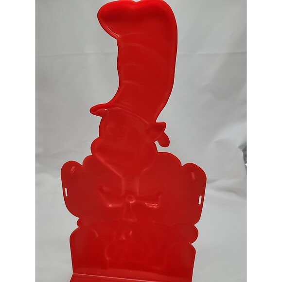 Vintage Dr. Seuss “Cat in the Hat”Book Shelf Holder Plastic Storage Folding Rack - Picture 8 of 15